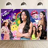 Olivia Background Birthday Decorations, Olivia Happy Birthday Banner Backdrop for Rodrigo Birthday Party Supplies (5x3ft)