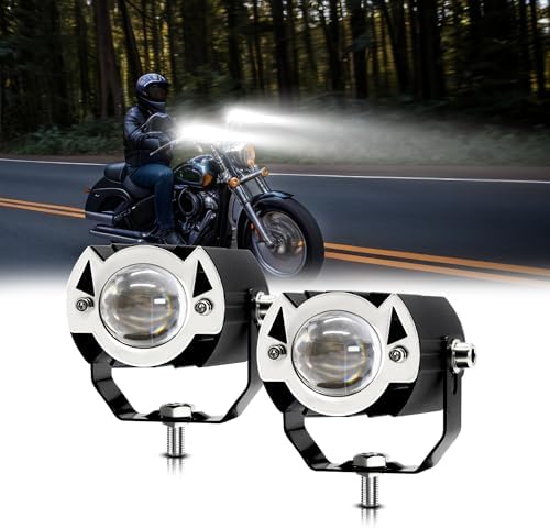 Motorcycle Lights Motorcycles LED Fog Lights White/Amber