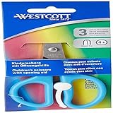 tijeras punta roma enfermeria para que sirven azul Westcott - Tijeras para niños (12,7 cm, punta roma, mango ergonómico), color azul