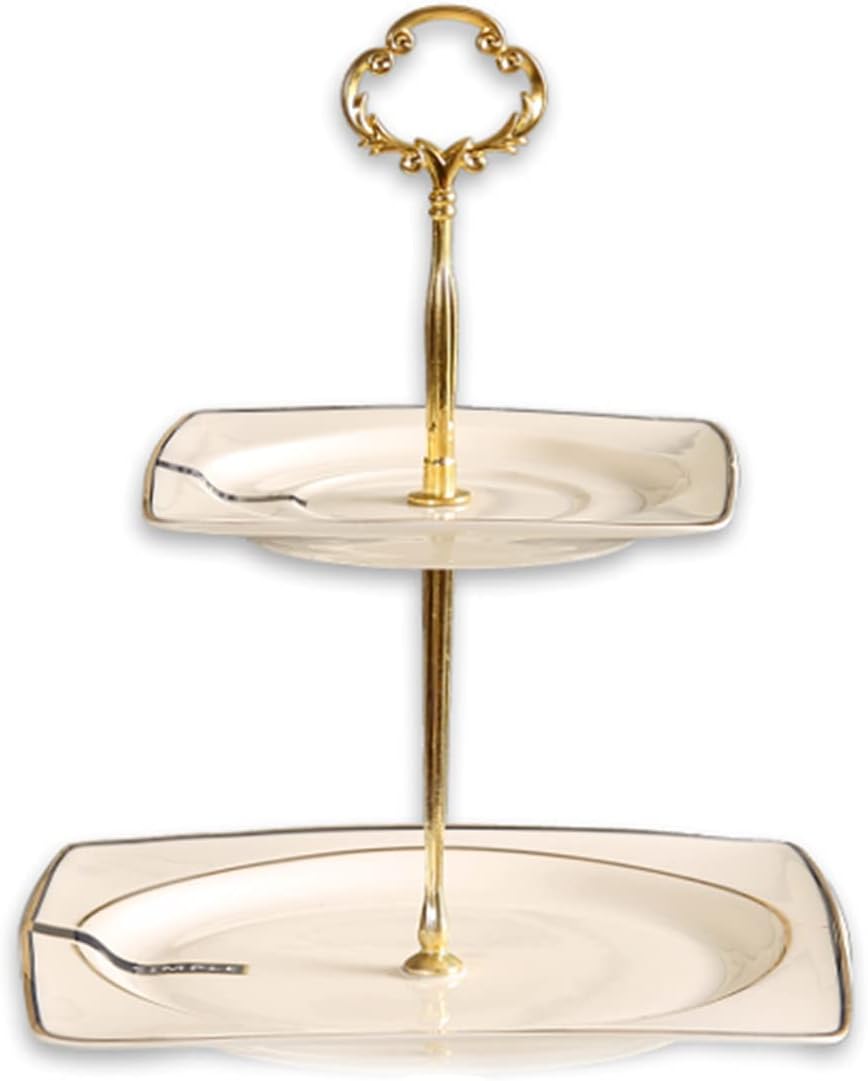 Tiered Stand Tower Cake Stands Space Saving Charcuterie Board, Display Stand Serving Tray for Holiday Treats Decorative Dining Table, Creative Styling Design Tiered Tray Stand Des