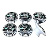 Twisted R Design Wooden Cabinet Knobs - Round Cabinet Hardware, Furniture Cabinet Handles, Pulls with Glossy Finish - Laundry Today Room Drawer Knobs Design - 1.5 x 1.5 Inches Set of 6