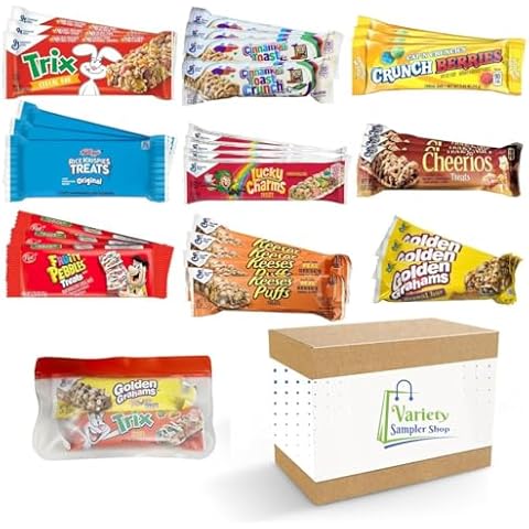 Cereal Bars Variety Pack Breakfast Snack Box Cover