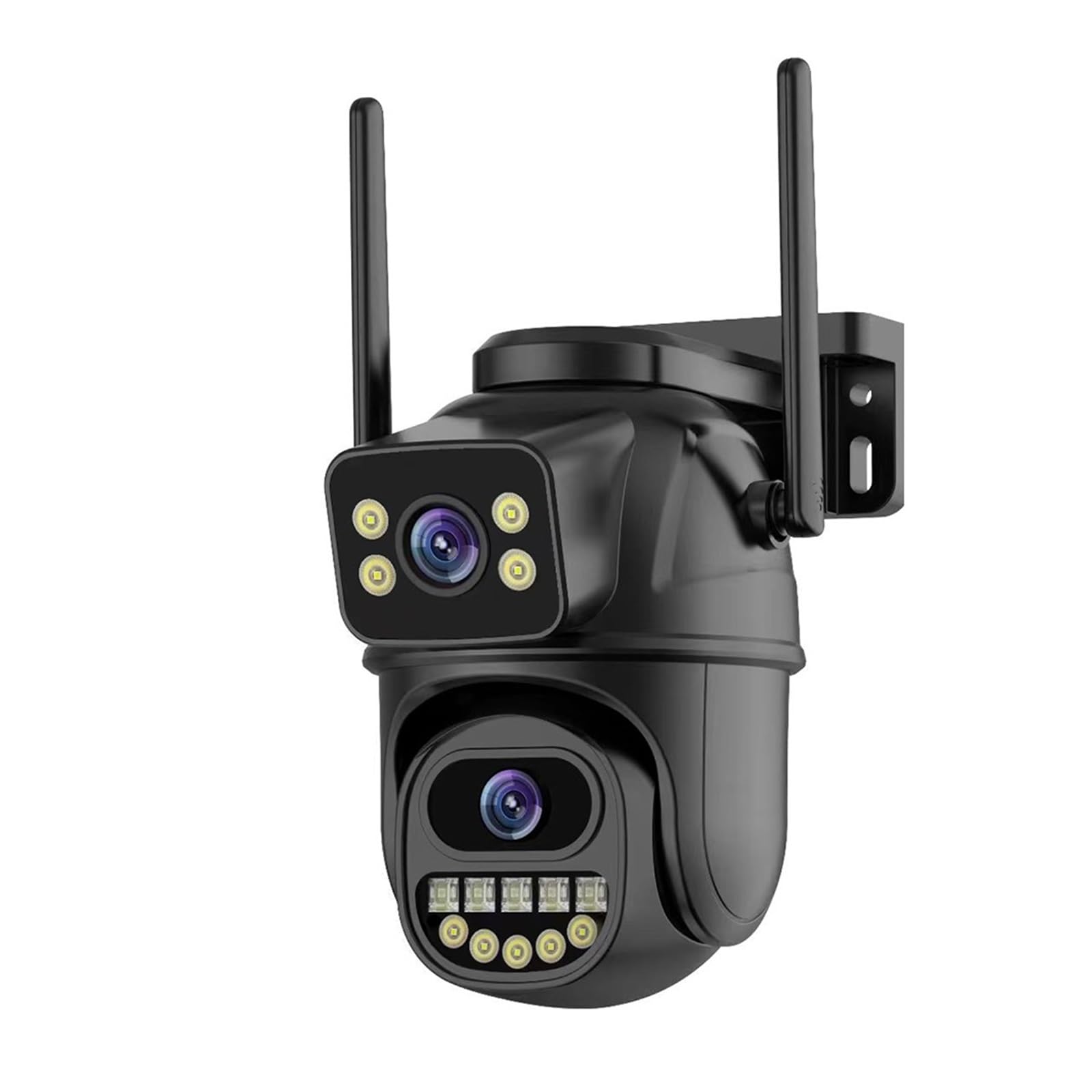4K 8MP HD kamera PTZ zewnętrzna 4MP podwójny obiektyw podwójny ekran AI automatyczne śledzenie kamera IP CCTV nadzór audio-wideo P2P(6MP Add 64G Card)