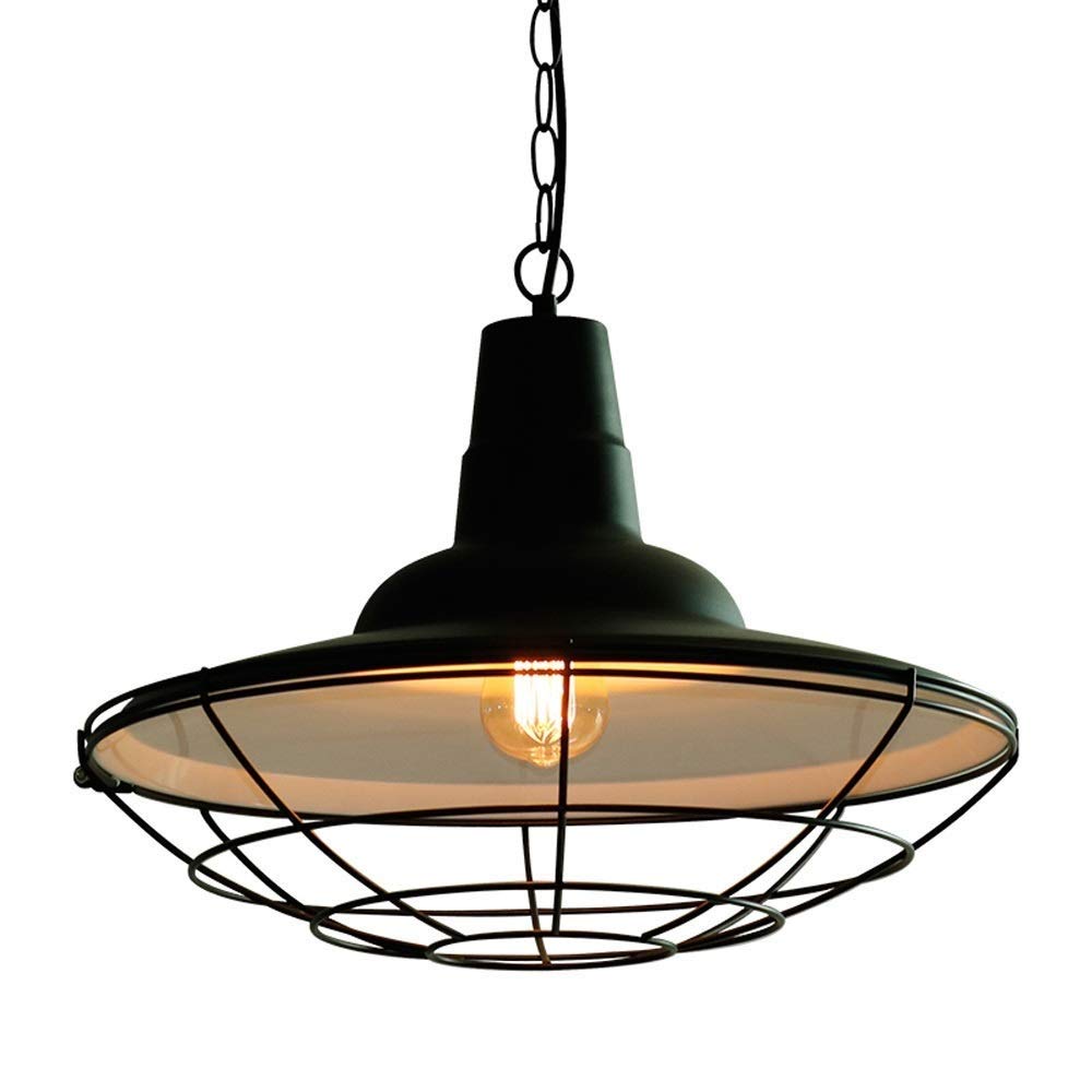 Lustre industriel vintage en fer blanc pour sublimer votre balcon ou restaurant chic