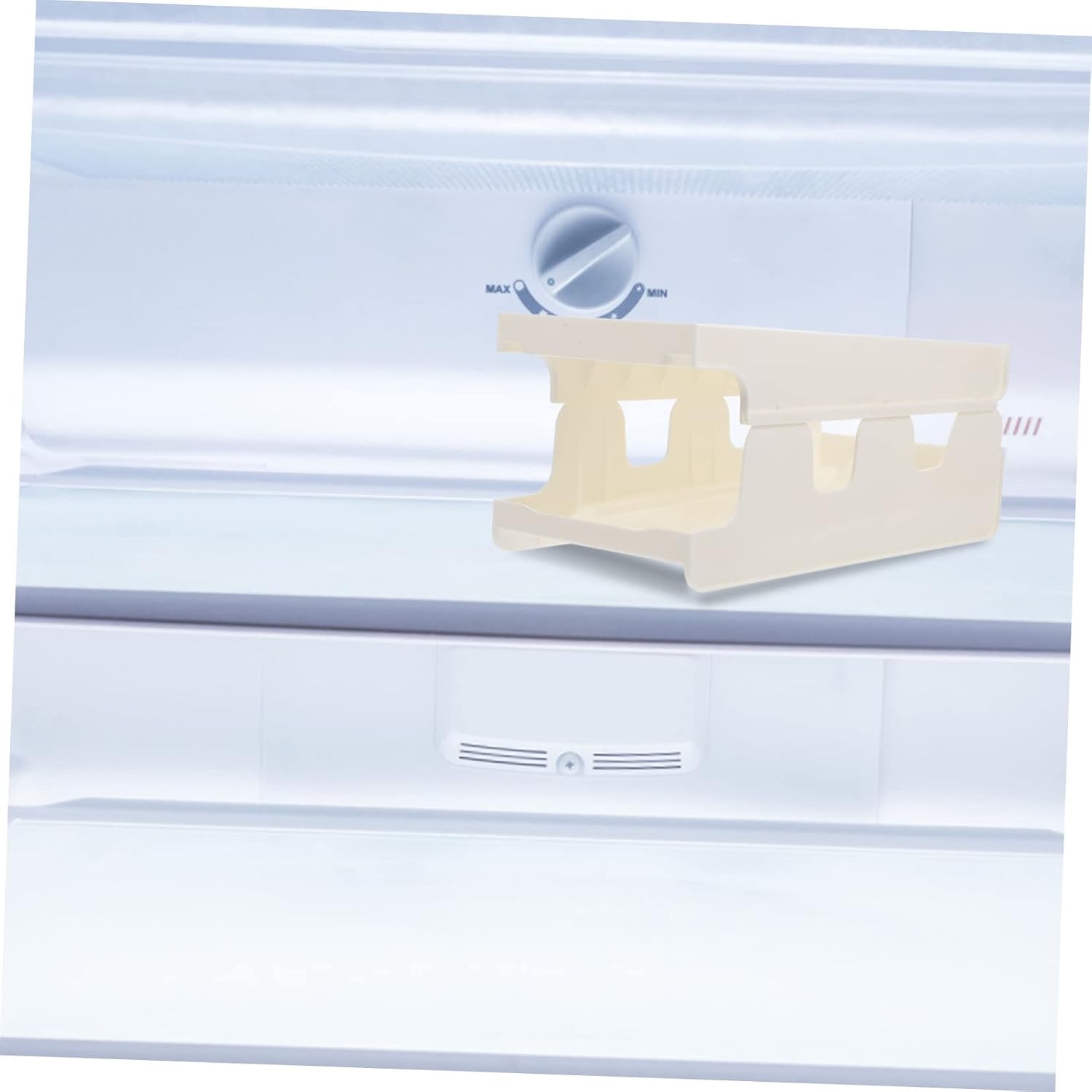 Beverage Can Organizer Double-layer Refrigerator Storage for Soda and Beer Cans Pet Material for Kitchen Counters Freezers and Rvs