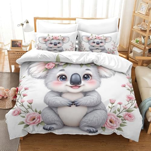 Housse de couette chat imprimé en 3D microfibre de qualité supérieure - 3