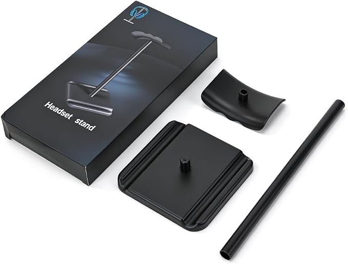 Soporte para auriculares con base antideslizante y soporte móvil miniatura 6