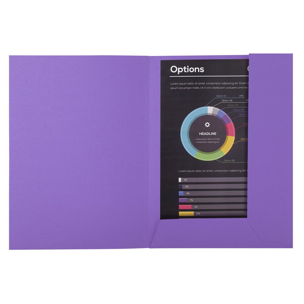 Exacompta 250 feste Mappen 2 Klappen Rock"s dunkelviolett