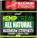 Hemp Pain Relief Cream - 18 000MG - 4 OZ - Made in USA - Lower Back, Neck, Joint, Knee, Muscle Inflammation - All-Natural Hemp Extract - with Emu Oil, Arnica, MSM, Turmeric