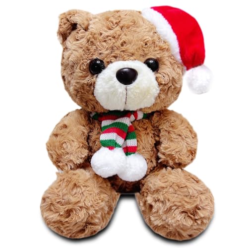 NuomiYue Brown Teddy Bear Stuffed Animal, 9.84