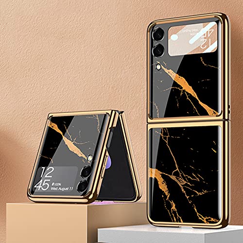 Étui pour téléphone portable ultra mince antichoc effet brillant pour Galaxy Z Flip 3