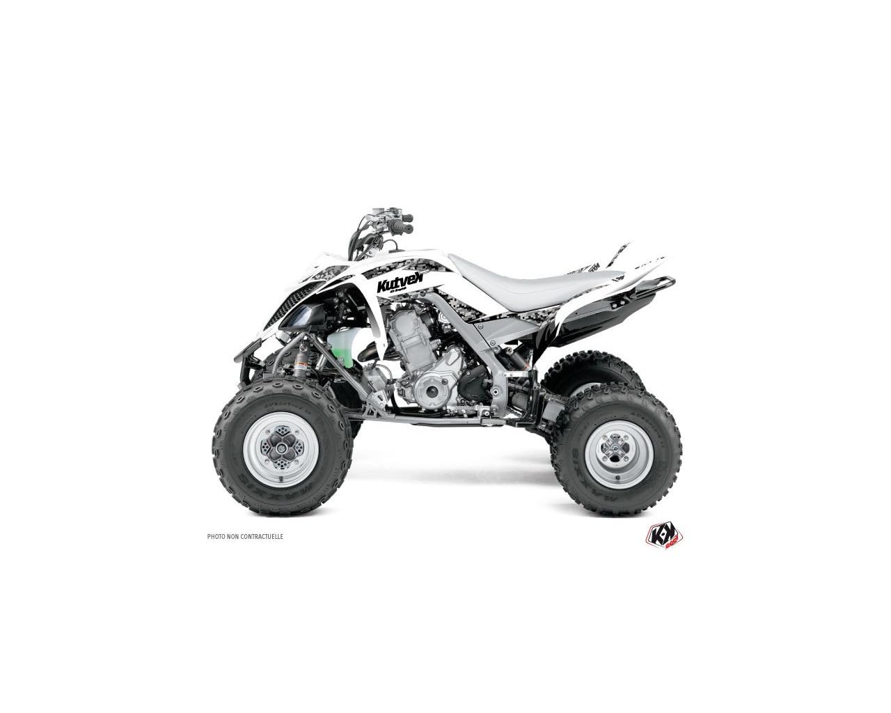 Kit pegatinas quad Yamaha 660 Raptor 2001-2005 blanco diseño Predator 3