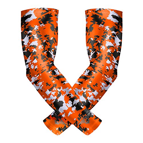 Bucwild Sports Compression Arm Sleeves (Pair) Youth & Adult Sizes Football, Baseball, Basketball