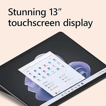 Microsoft QEZ00018 Surface Pro 9 13 Touch Tablet, Intel i5, 8GB/256GB, Graphite Bundle Surface Pro Keyboard, Surface Slim Pen 2 and 2 YR CPS Enhanced Protection Pack
