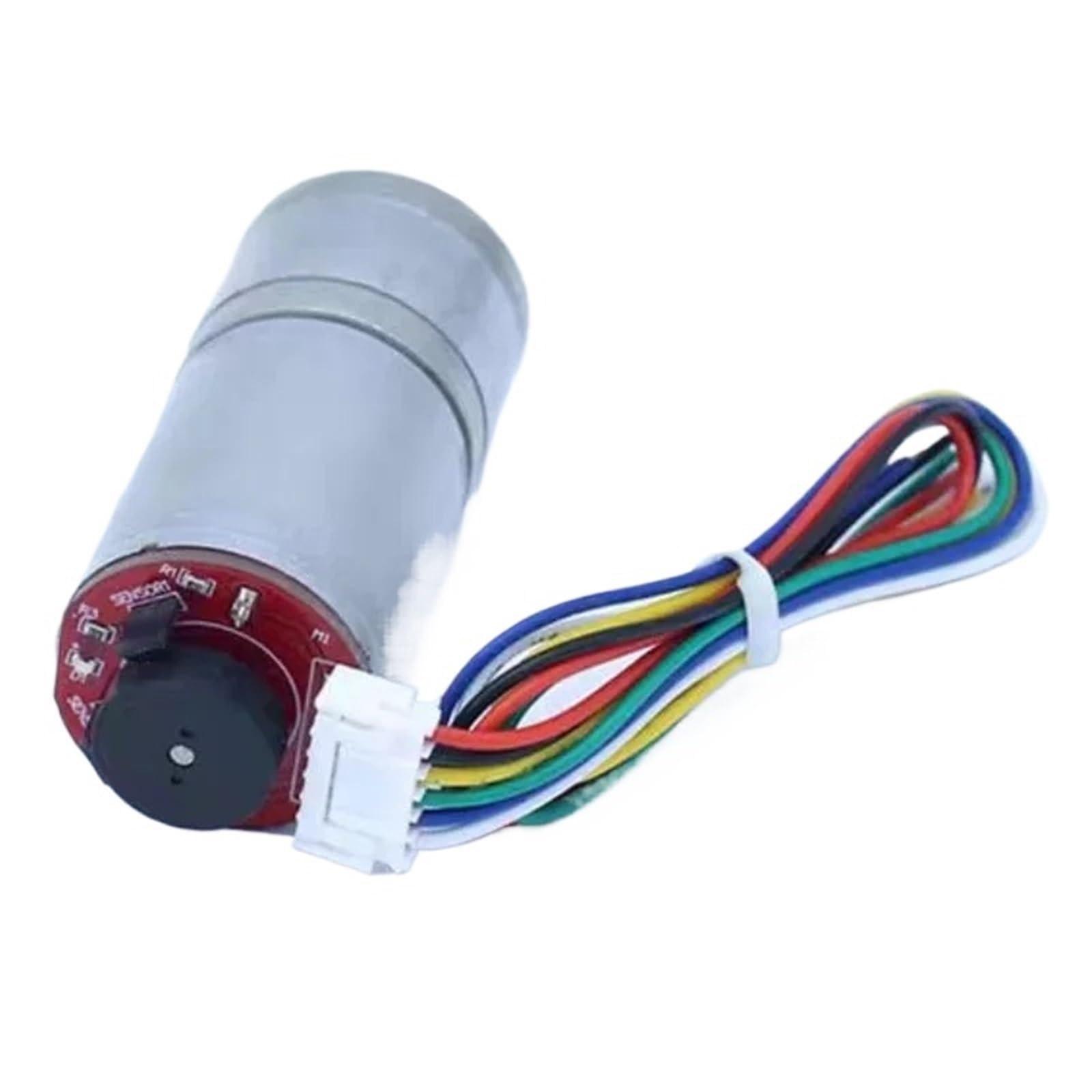 1 x motoreduktor prądu stałego 25GA370 z enkoderem i pokrętłem prędkości, wysoka moc i moment obrotowy 6 V 12 V 24 V JGA25-370B (1360 obr./min, 24 V)