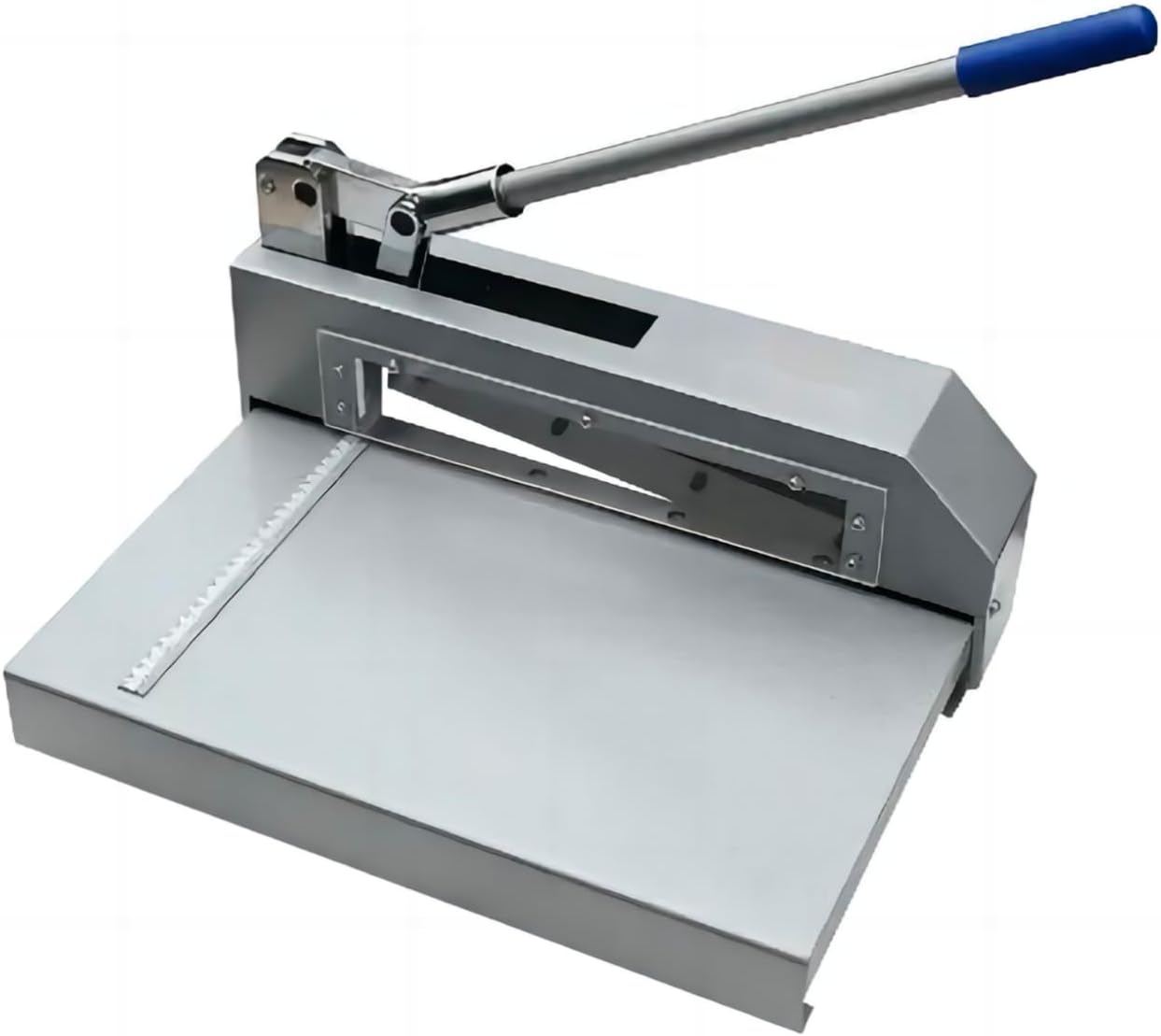 Guillotine Sheet Metal Cutter, Heavy Duty Metal Plate Cutter Tool, Manual Metal Cutting Shear Machine for Steel Aluminum Copper Sheet PCB Board 12.4” Cutting Width 0.08” Max Cutting Thickness
