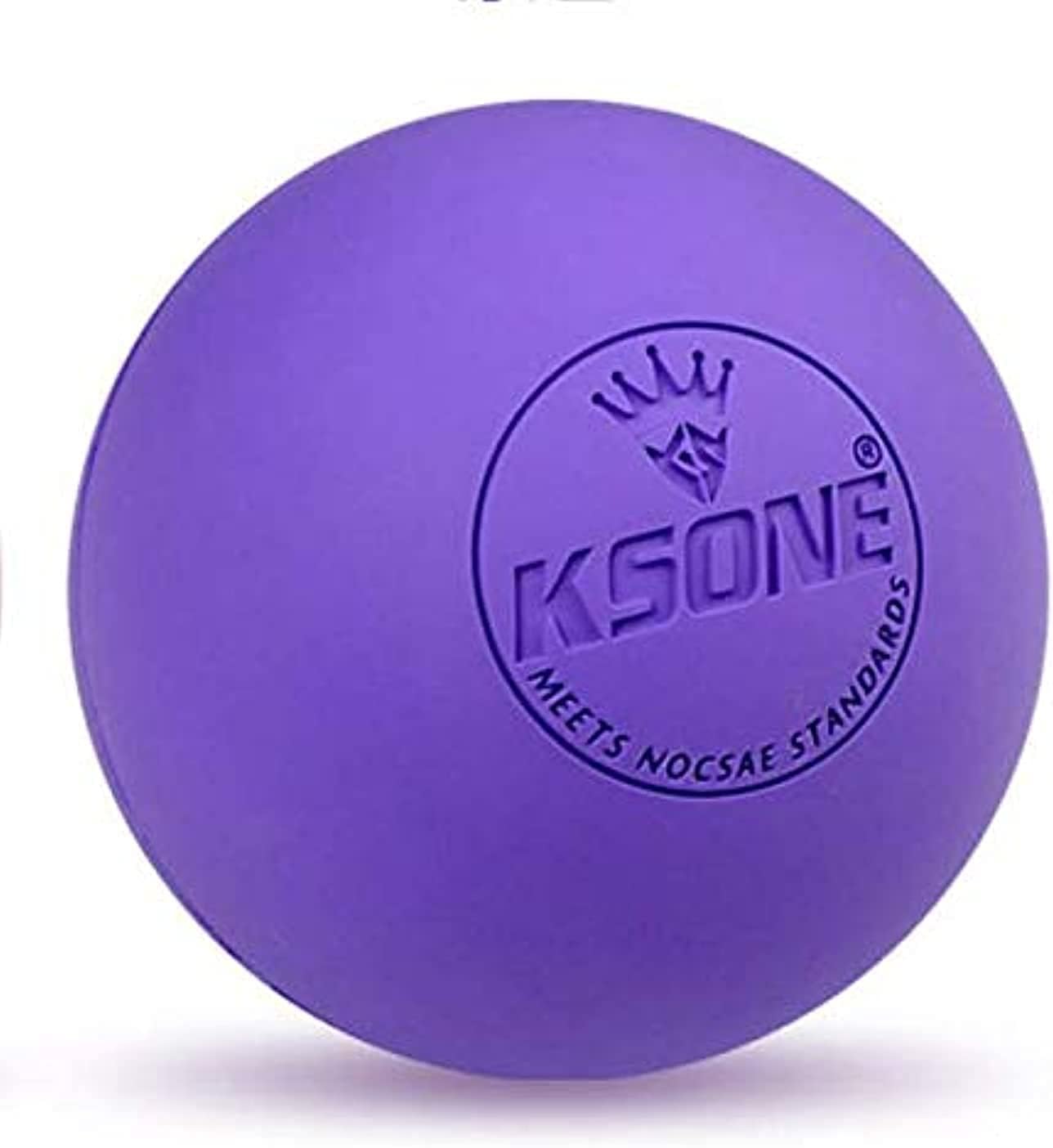 SKEIDO 1PCS Rubber Fascia Massage Ball Yoga Fitness Muscle Relaxation Pain Relief Healt Care Portable Physiotherapy Lacrosse Massage Ball-6.35cm (Purple)