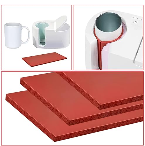 Jtwking Sublimation Tumblers Wrap Silicone Sublimation Mug Tumbler Wrap Compatible With Cricut Mug Press Thicknesses Reusable Silicone Wrap Suitable For Sublimation Tumblers Blanks Mugs,Heat Press #TOP3