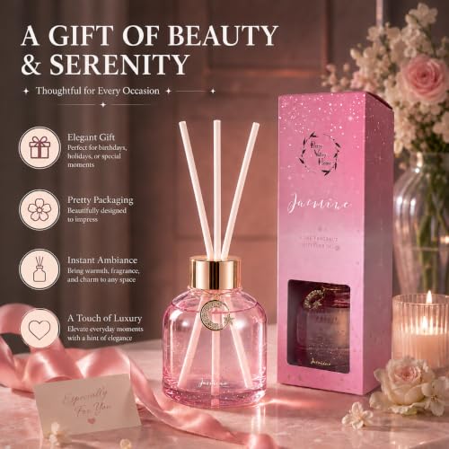 Difusor de varillas Jasmine 80 ml con caja de regalo miniatura 5