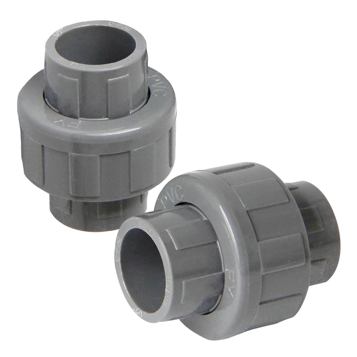 Plumbing Fittings, 2pcs PVC Plumbing Fittings Pipe Tubing for Aquarium Fish Tank Pond Solvent Weld Plumbing Connectors(25mm)