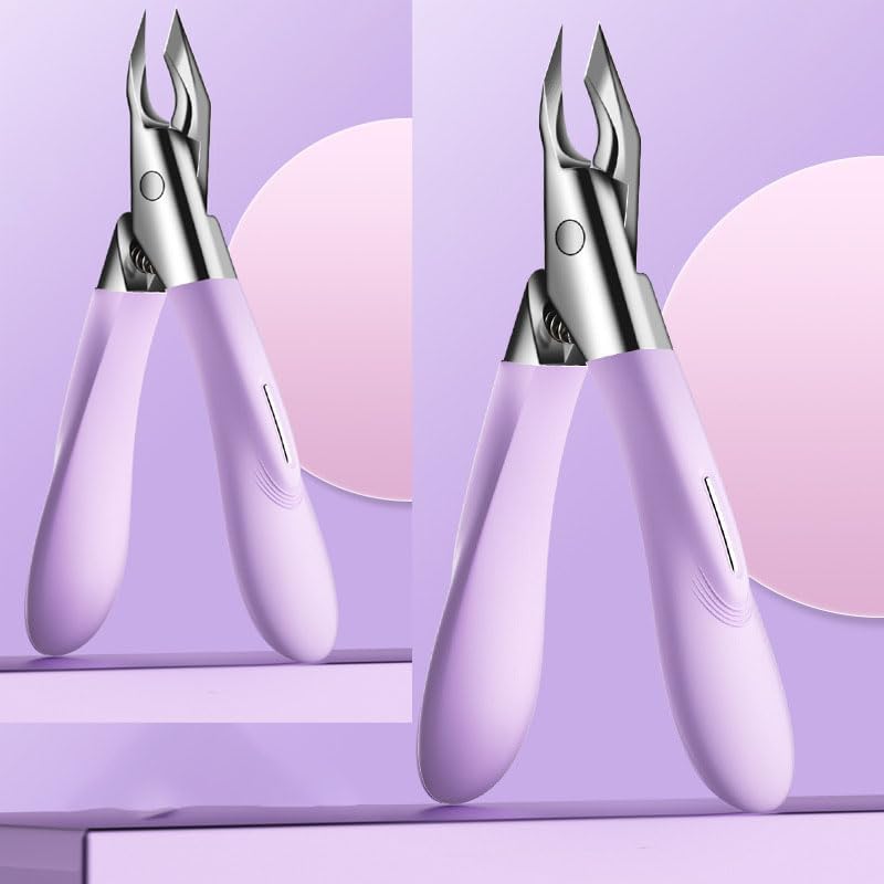 Extra Strength Cuticle Nipper for Thick Nails & Toenails – Senior-Friendly Design with Safety Guard