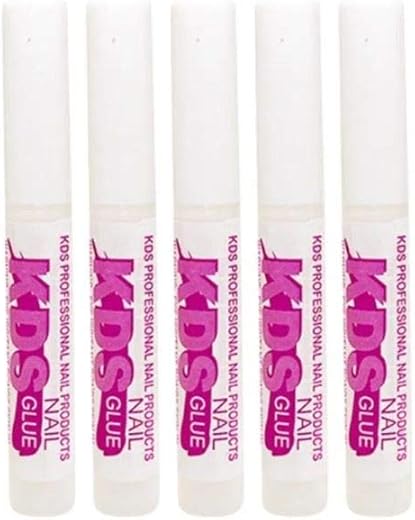 5 pcs KDS Nail Tip Glue - Adhesive Super Bond for Acrylic Nails Tips - 0.07 oz for Each Glue