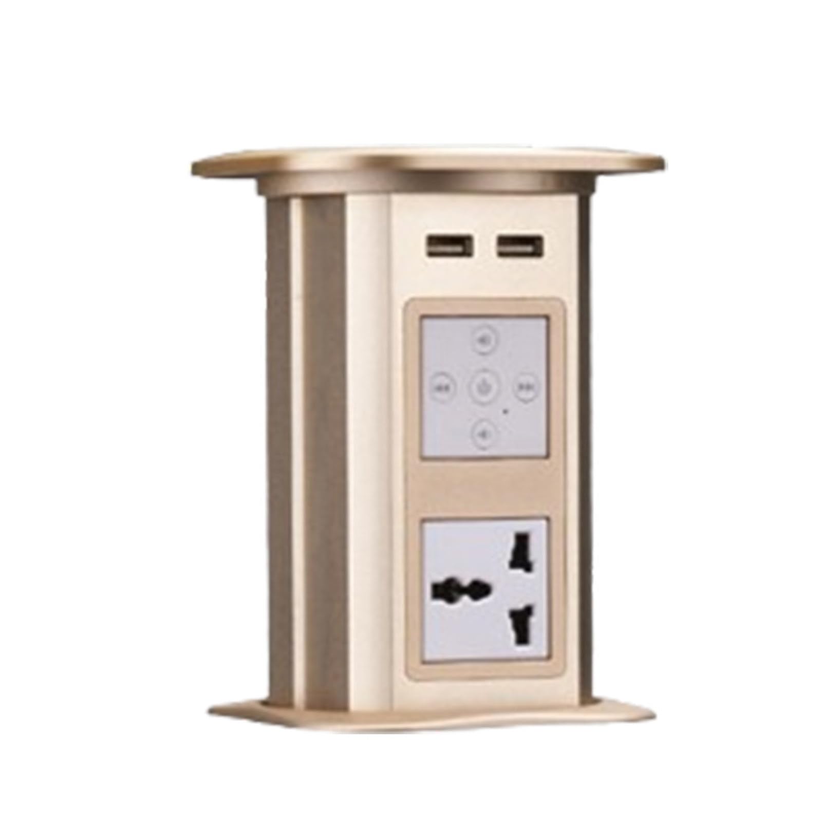 Listwy zasilające Wbudowana listwa zasilająca na biurko z wyspą kuchenną. Automatyczne elektryczne bezprzewodowe ładowanie. Wodoodporna, niewidoczna(Gold,Jacks+speakers)