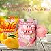 (2 Packs 10oz) MetaVita Assorted Peelable Gummy – Tropical Peeling Candy Variety Pack | Mango, Peach | 2 Individual Packs | Gluten-Free Fun, Chewy & Shareable Treat