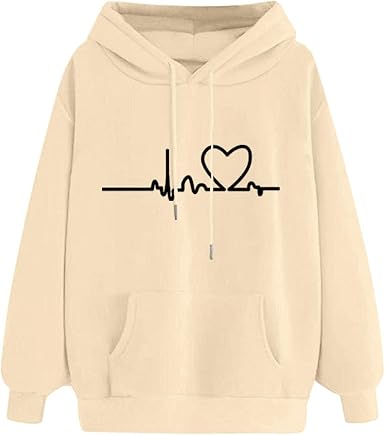 Amazon.com: Sudaderas con capucha para mujer, encantadora Nursling con  diseño de corazón para mujer, sudaderas con capucha y diseño de corazón :  Ropa, Zapatos y Joyería