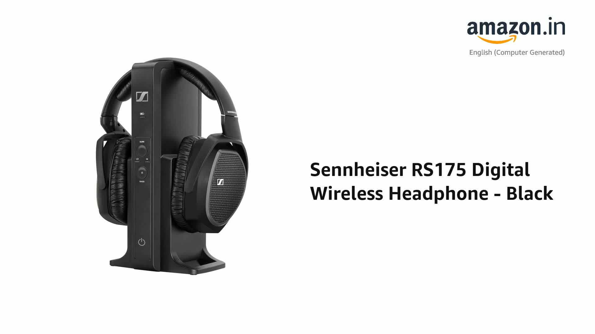 Sennheiser RS175 Digital Wireless Headphone - Black : Amazon