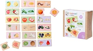 Comprar Eichhorn Puzzle Montessori de Madera, Frutas y Verduras, 34 Piezas con imágenes Reales, FSC, Desde 2 años (100006000)