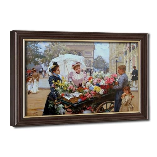 Poster The Flower Seller : l'esprit des Champs-Élysées dans votre salon