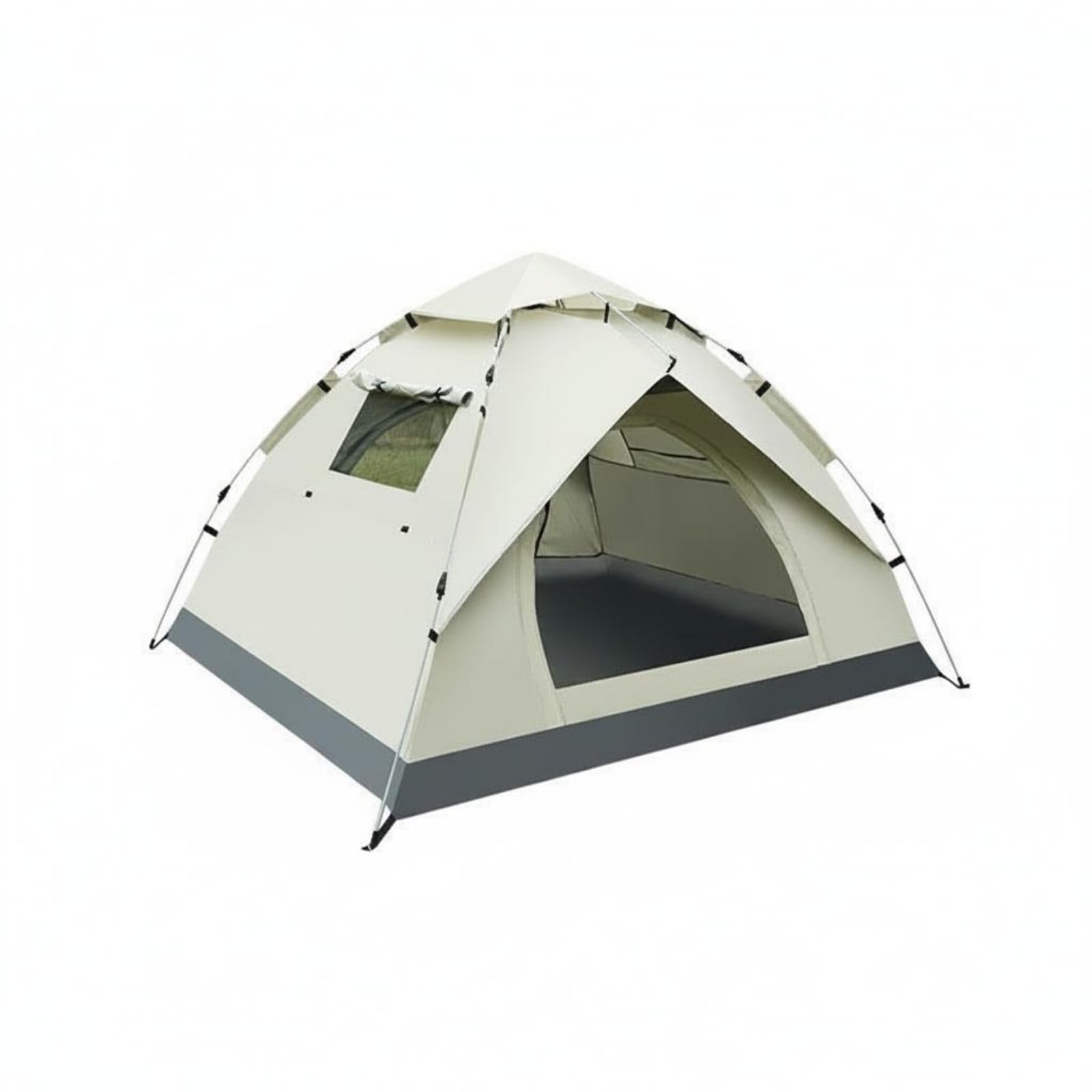 Quick Installation Instant Instant Setup Tent Portable 3 Person Tent Sun Shade Instant Camping Shelter Large Space for Park, Picnic, White, 3-4 Person-image-33