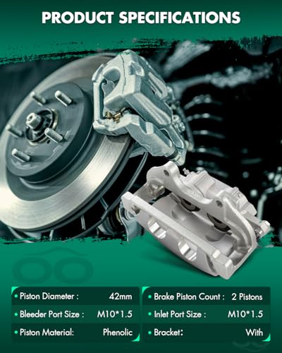 Image of SCITOO 18B5017A 18B5016A Front Left & Right Disc Brake Calipers Assembly w /Bracket for Chrysler for 300 2012-2014,for Dodge for Challenger 2018-2020,for Dodge for Charger 2012-2014 2017-2020