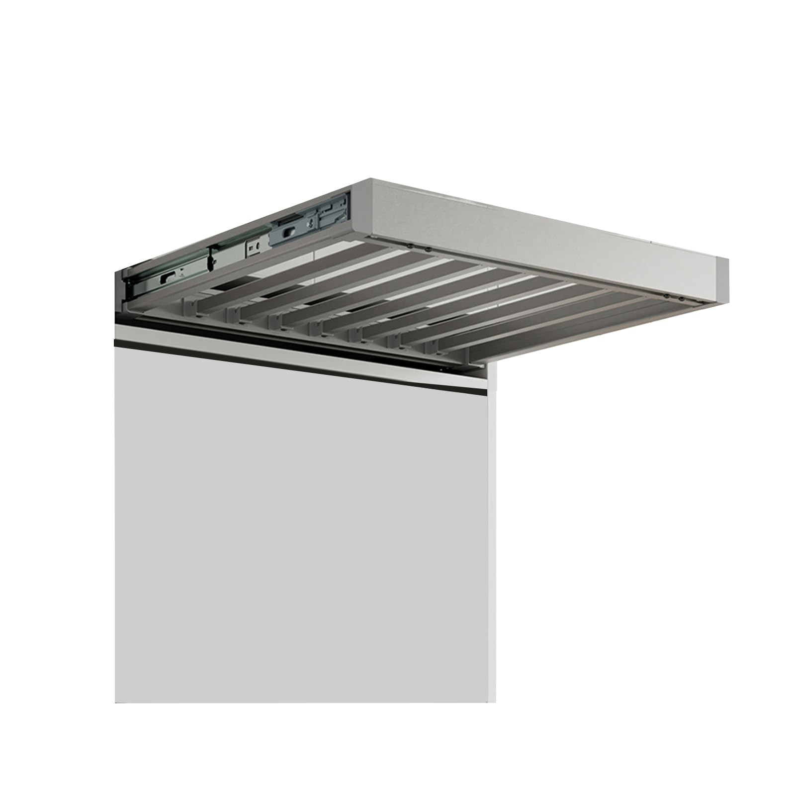 SWENEEN Above Machine Drying,Pull Out Trousers Rack Drawer,Invisible Retractable Sliding Laundry Rack With Slide Rail For Storage,Color 1-57.8x61-66cm