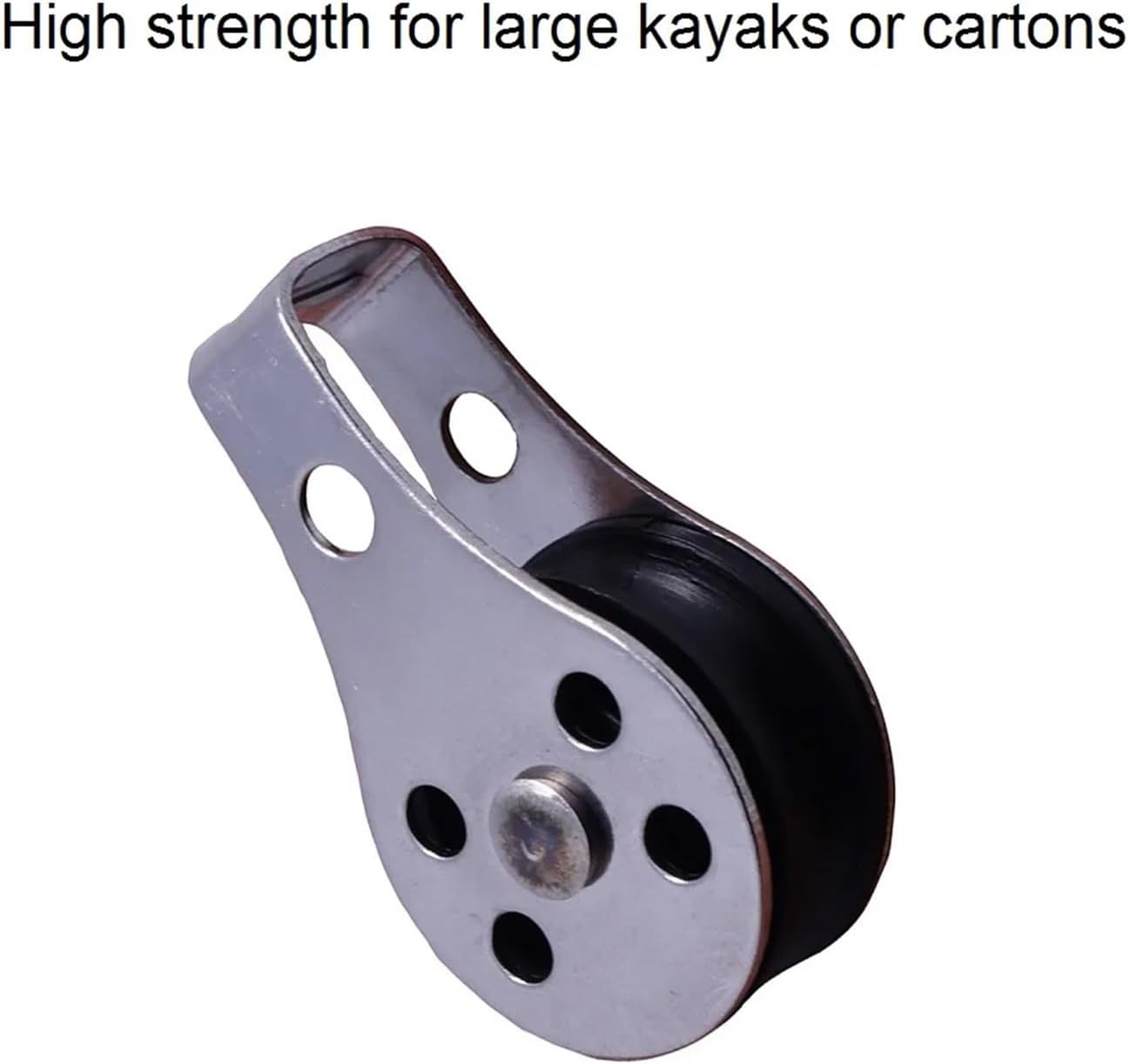 Water Sports 5PCS Stainless Steel 316 Pulley 45mm Blocks Rope Marine Hardware for Kayak Canoe Boat Anchor Trolley Kit 2mm to 8mm Rope Sailing Accessories