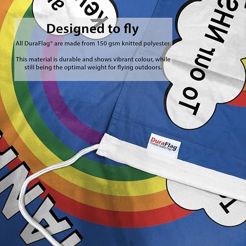 DuraFlag NHS bandera pequeña con clips para mástil exterior textil 3