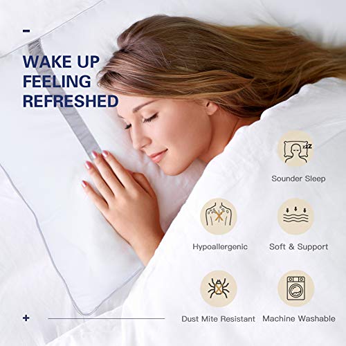 BedStory Pillows 2 Pack Hotel Quality & Hypoallergenic, Soft Pillows for Neck and Shoulder Pain, Bed Pillow Supportive… - Image 6