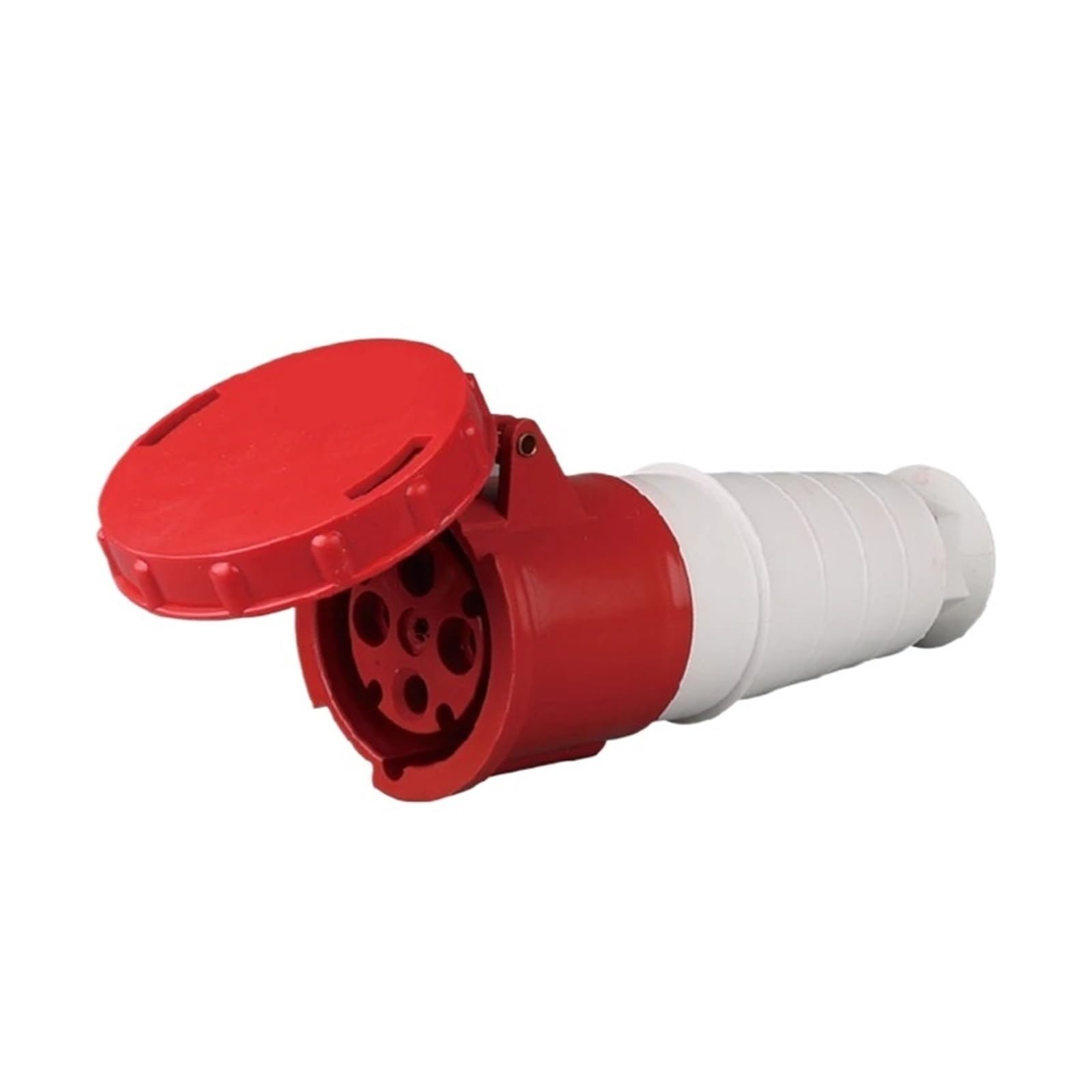 QAZXSEMUI 1pc 63A Waterproof Aviation Explosion-Proof Connector Surface and Concealed Industrial Plug Socket 3 4 5 Core Pins IP67(5 Pins 63a Connector)