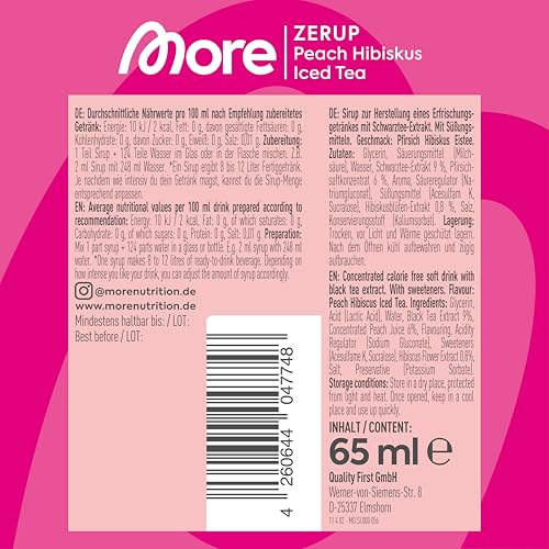 MORE Zerup, mixed 12er Bundle, 12 x 65 ml, für bis zu 96 l Fertiggetränk, zuckerfreier Sirup mit u.a. echten Fruchtextrakten, vegan, zero Kalorien - made in Germany (Sorten können variieren)