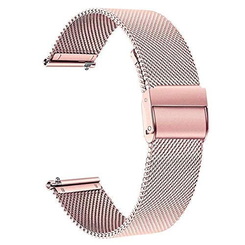 Sangle de montre en acier inoxydable en maille pour Galaxy Watch Active 2 40mm 44mm