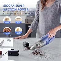 YOOHI Handheld Vacuum Cordless Rechargeable – 6000Pa Mini Hand Held Vacuum, LED Light — image 6