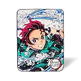 Demon Slayer Tanjiro Kamado Plush Throw Blanket | Super Soft Fleece Blanket, Cozy Sherpa Cover for Sofa and Bed, Home Decor Room Essentials | Anime Manga Gifts | 45 x 60 Inches
