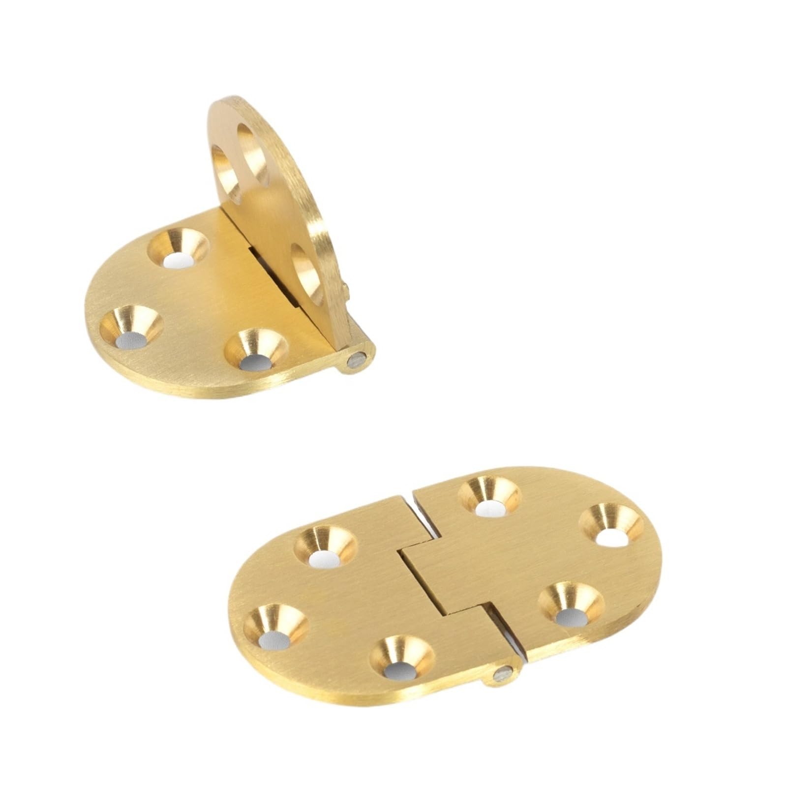 4 Pcs Flip Panel Butler Hinges 90 Degree Flap Solid Brass Hinge for Folding Furniture(Solid Brass)
