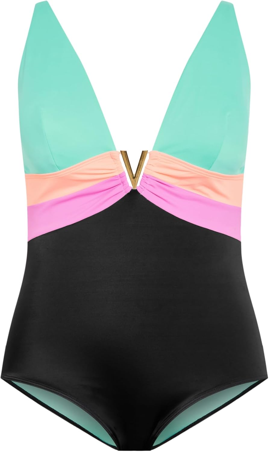 City Chic Women's Plus Size Natalia Colour Block 1 Piece