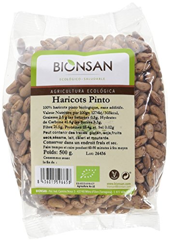  Bionsan - Haricots Pinto Biologiques, 500 g