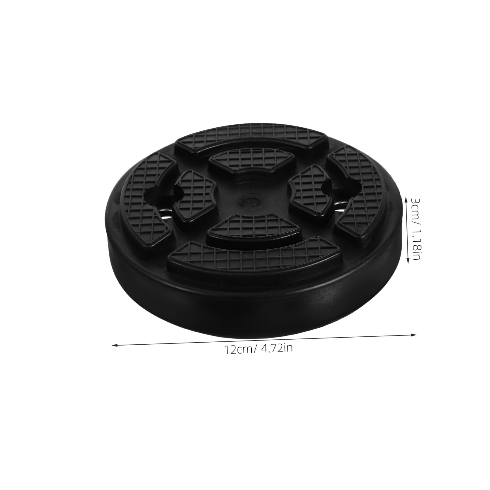 Tamponi in Gomma Diametro Interno 10,8 Cm 4 Pezzi Protezione Carrozzeria e Sollievo Pressione Distanza Fori 7 Cm per Ponte Sollevatore Auto a Due Colonne