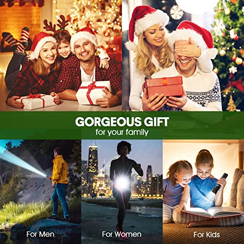 Wdtpro Flashlights Led High Lumens Rechargeable, 20000 Lumens Super Bright Tactical Flashlights, High Powered Flash Light For Emergencies Camping Accessories, Great Gift #TOP6