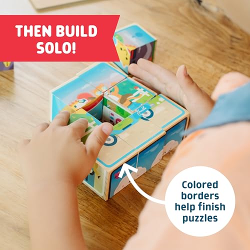 Image of Chuckle & Roar Wooden Block Puzzles 3 Pack