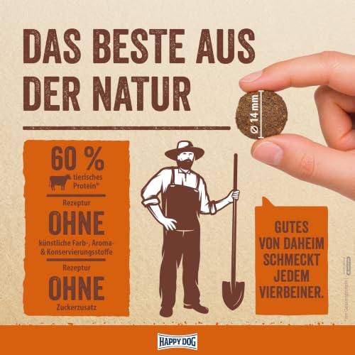 Happy Dog NaturCroq Rind & Reis Trockenfutter 15 kg für ausgewachsene Hunde